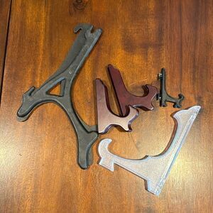 5 Various Size Plate Display Stands